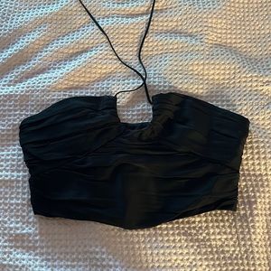 Zara top, ties around neck. Sooo cute and flattering.